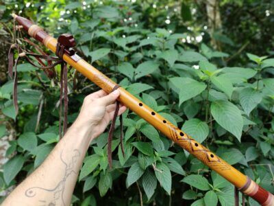 Alternative view of Flauta Estilo Nativa Americana - Série Tribal - Olho Xamã