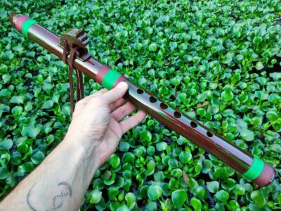 Flauta Nativa Ashar Série Roots Verde