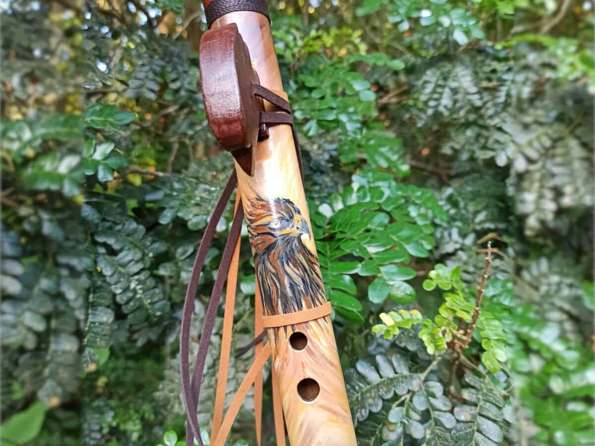 Flauta Nativa Totem Águia Pintada - Ashar