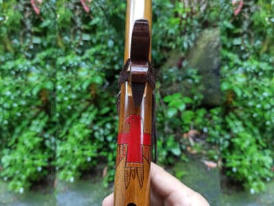 Flauta Nativa Ashar - Série Tribal Pássaro Vermelho - Estilo Nativa Americana