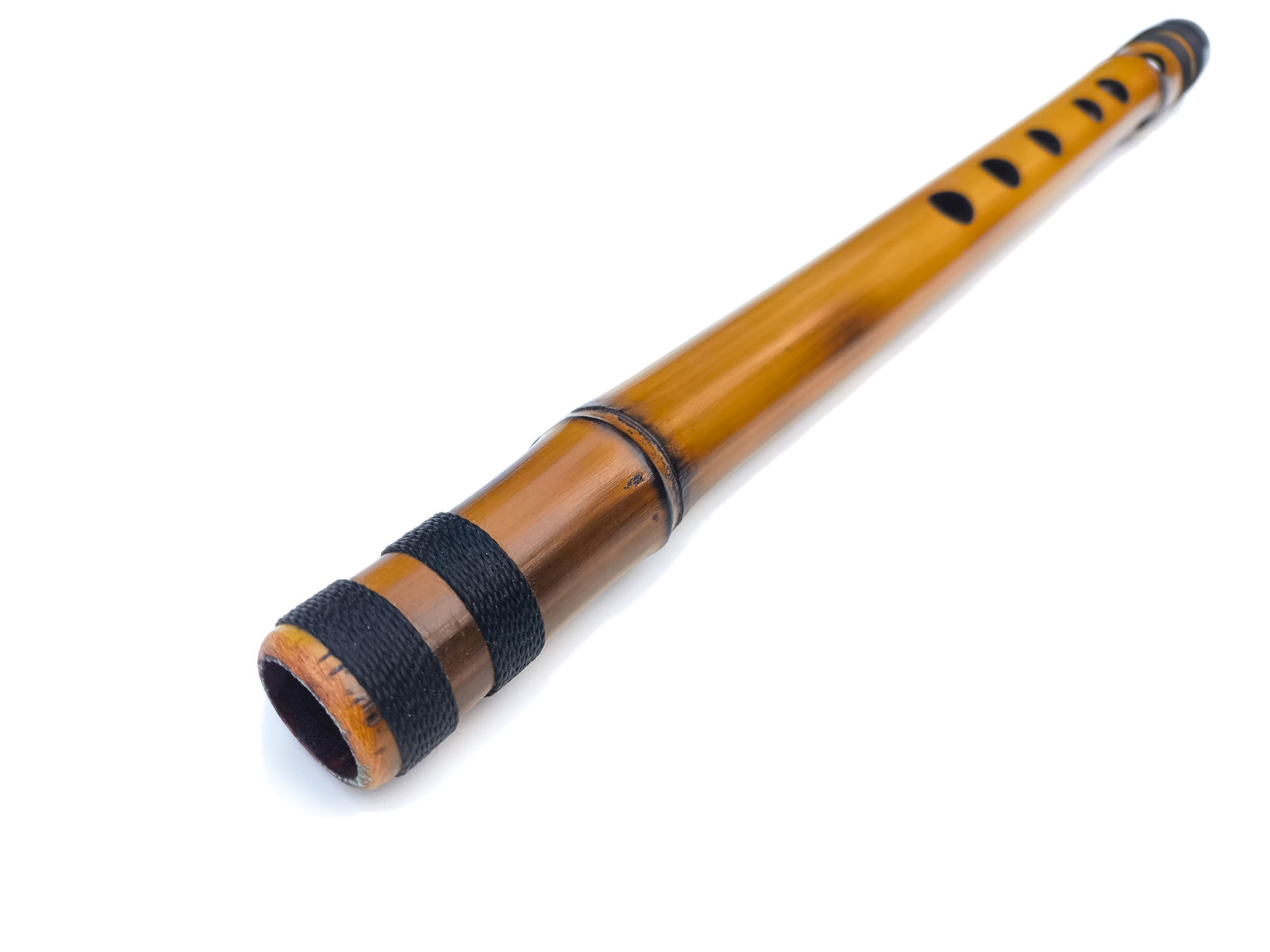 Flauta Estilo Kawala Egípcia A - Bambu Natural 5 Kawala Ashar A