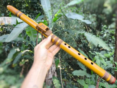 Visão alternativa de Flauta Estilo Nativa Americana - River Cane - A