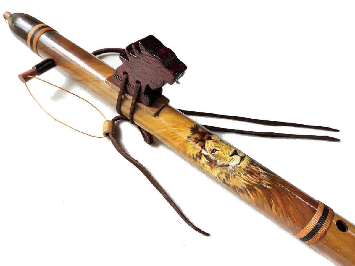 Flauta Nativa Ashar - C - Totem Leão