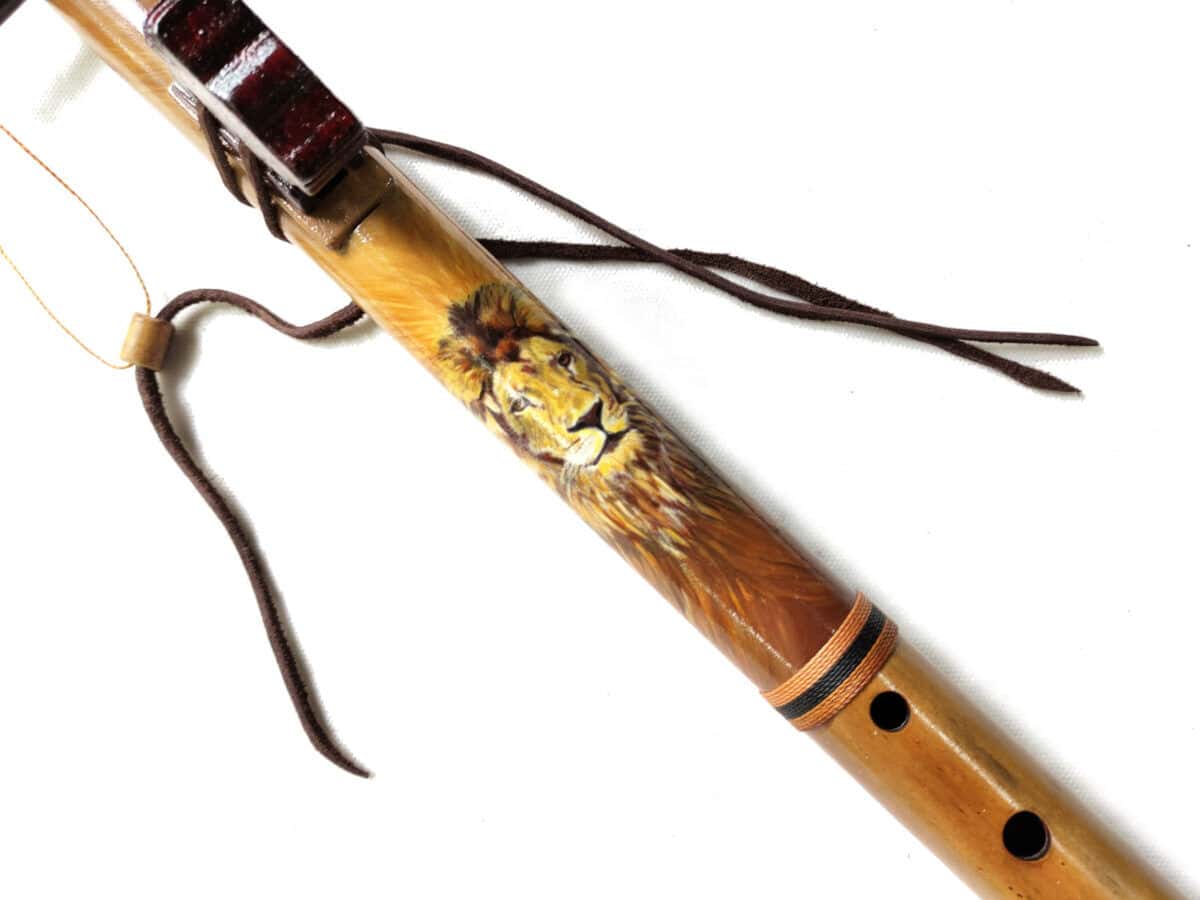 Flauta Nativa Ashar - C - Totem Leão