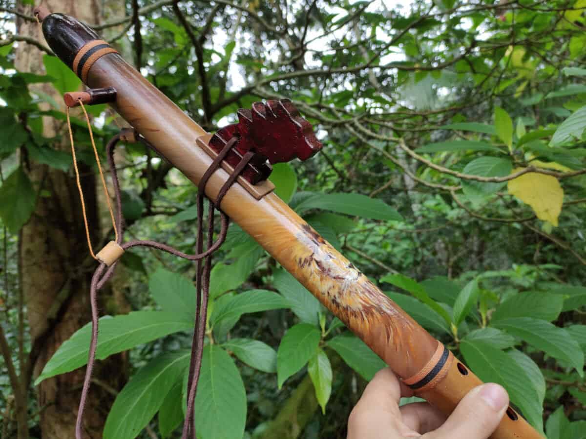 Flauta Nativa Ashar - C - Totem Leão