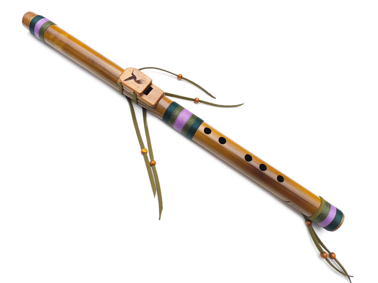 Flauta Estilo Nativa Americana - River Cane - B 5 Flauta Nativa Ashar - River Cane B