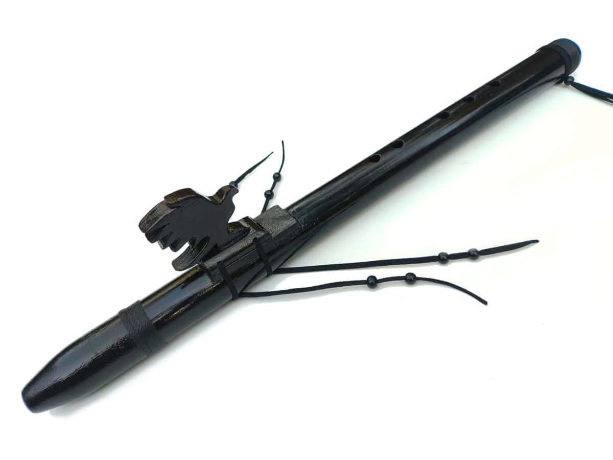 Flauta Estilo Nativa Americana- Série Black - Gavião