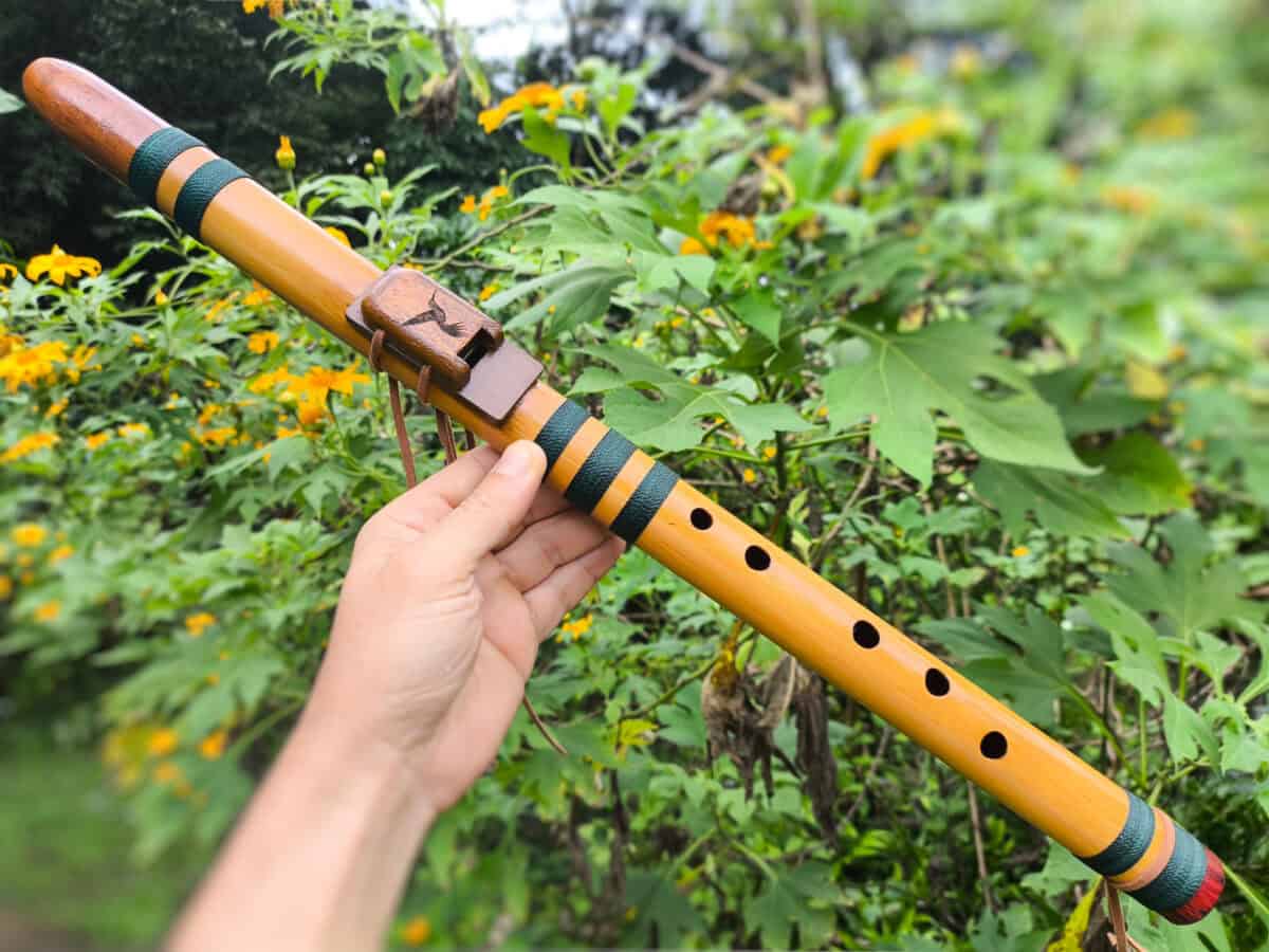 Flauta Estilo Nativa Americana - River Cane - G# - Imagem 2