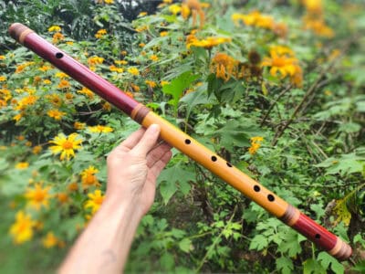 Alternative view of Flauta Al-Baḥr - Hijaz - Bambu Mogno