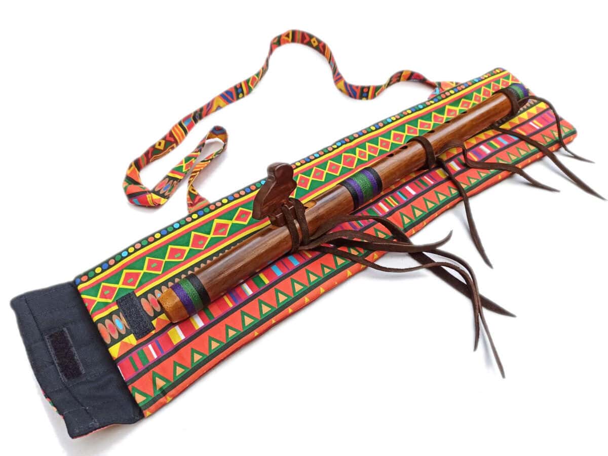 Bolsa para flauta com alça em tecido estampado - Imagem 6