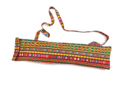 Bolsa para flauta com alça em tecido estampado 7