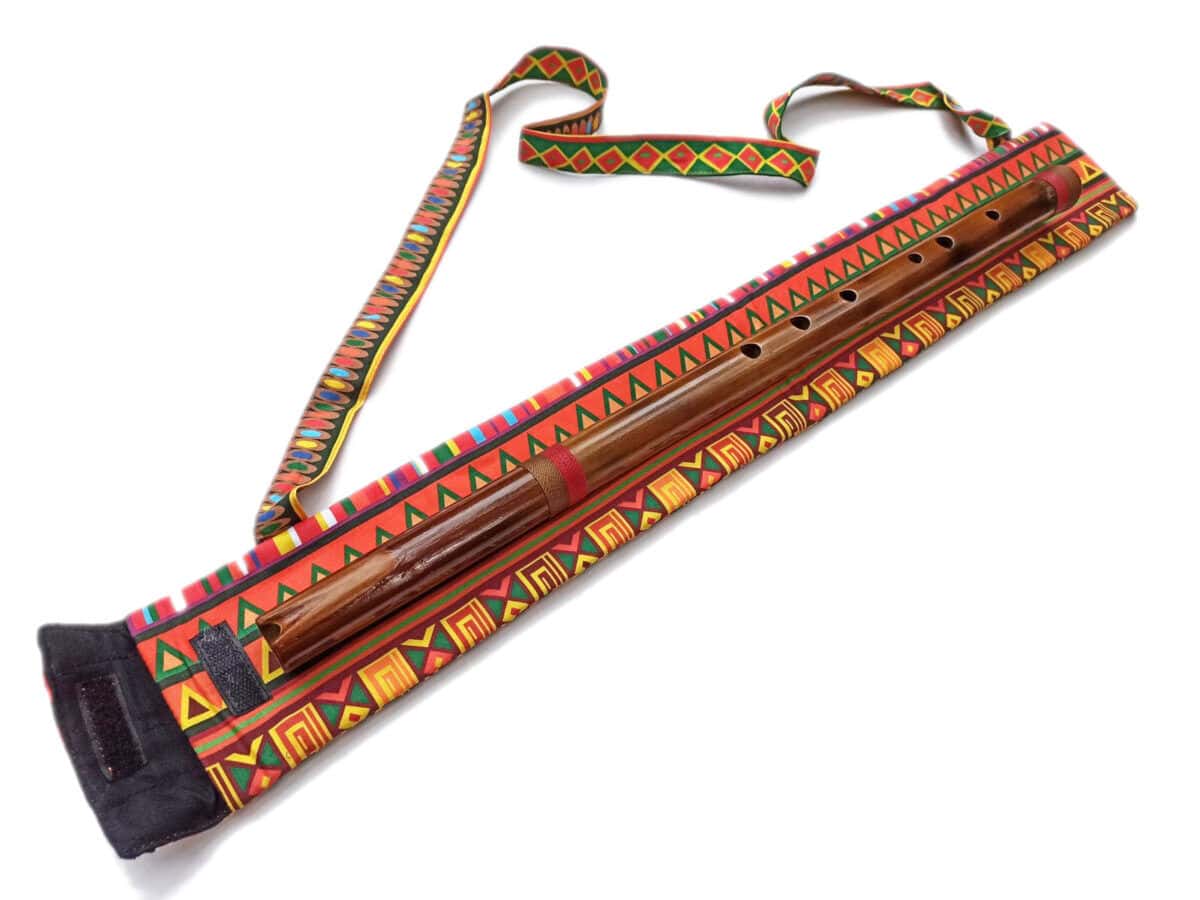 Bolsa para flauta com alça em tecido estampado - Imagem 9
