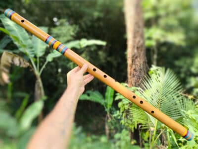 Bansuri C bass ergonômica