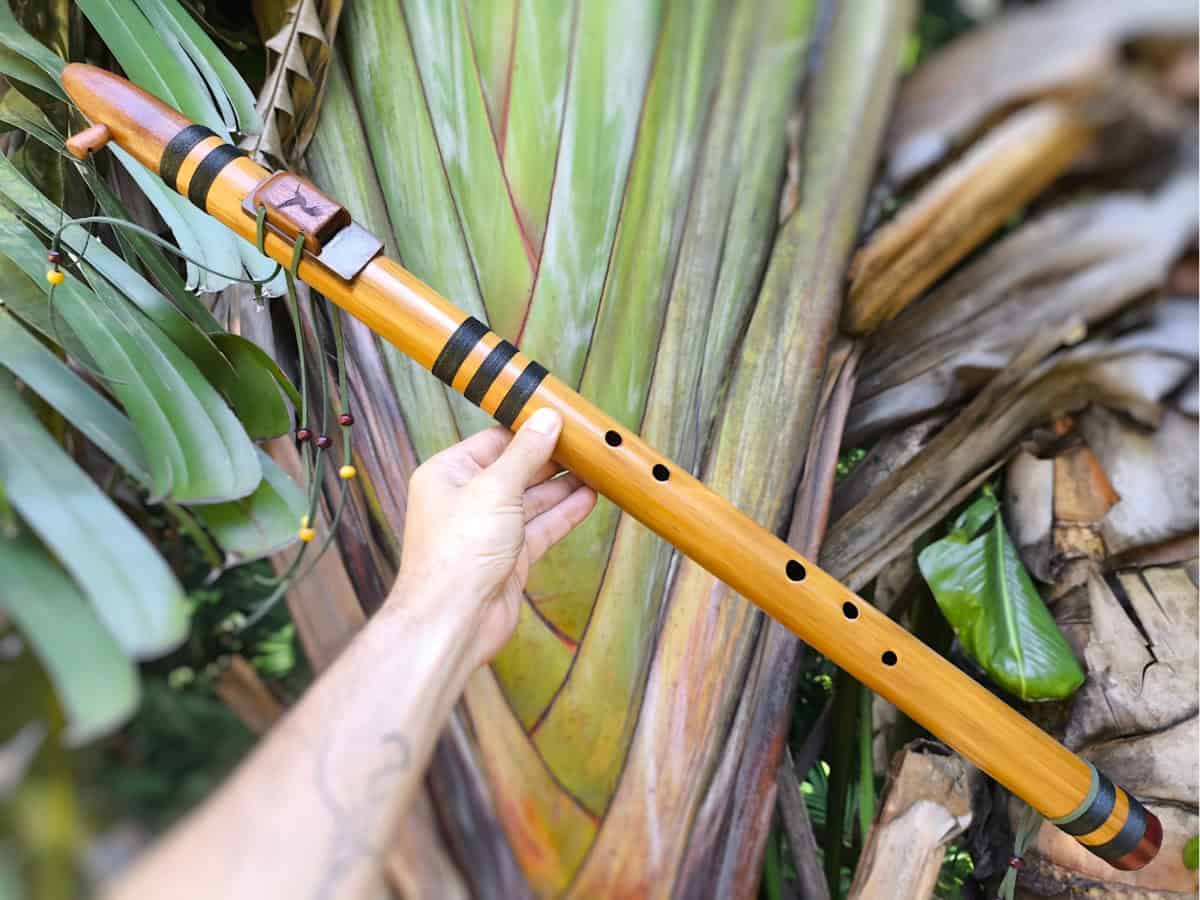 Flauta Estilo Nativa Americana - River Cane - C - Imagem 2