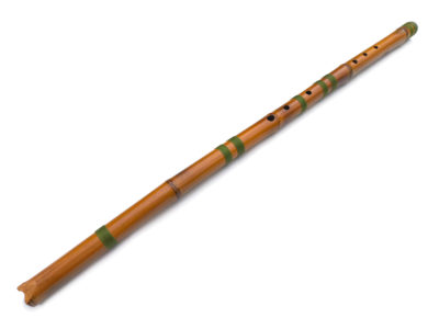Flauta Estilo Anasazi - G Baixo - Bambu Natural