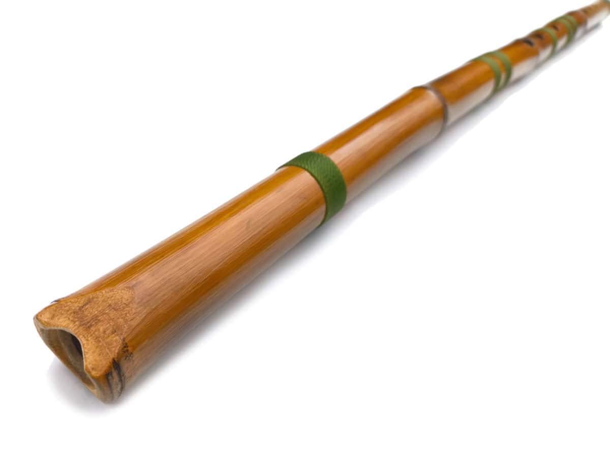 Flauta Estilo Anasazi - G Baixo - Bambu Natural - Imagem 4