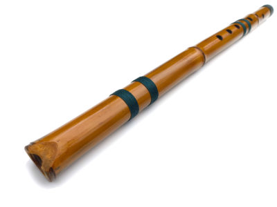 Flauta Estilo Mojave - B Baixo - Bambu Natural 8 Flauta Pueblo Estilo Mojave