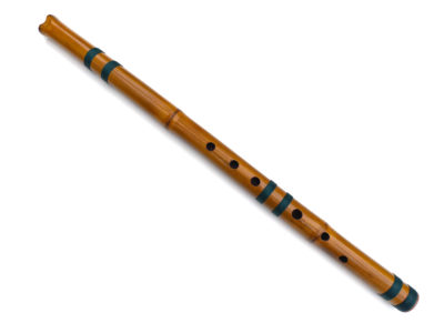 Flauta Estilo Mojave - B Baixo - Bambu Natural 9 Flauta Pueblo Estilo Mojave
