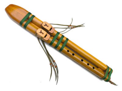 Flauta Estilo Nativa Americana - Série Dupla - River Cane - G 2