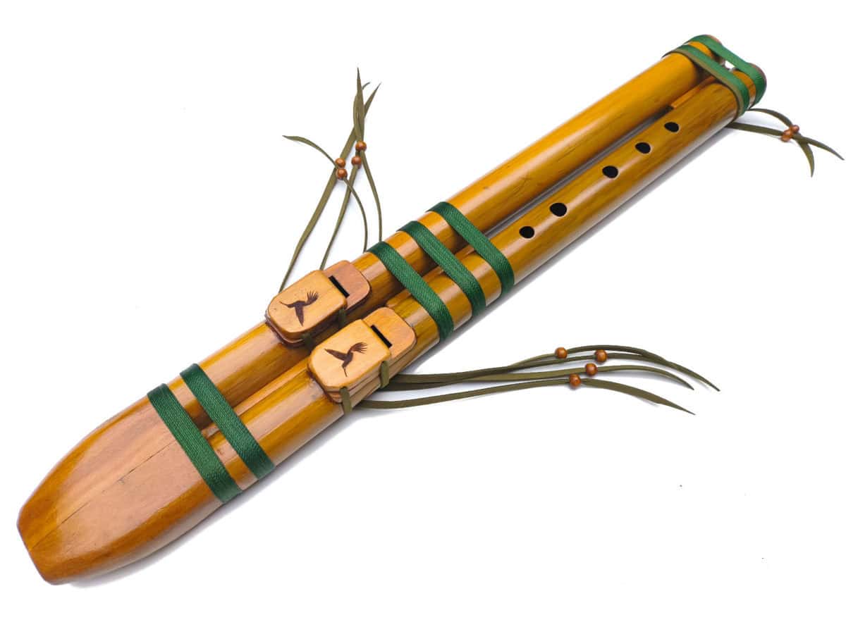 Flauta Estilo Nativa Americana - Série Dupla - River Cane - G