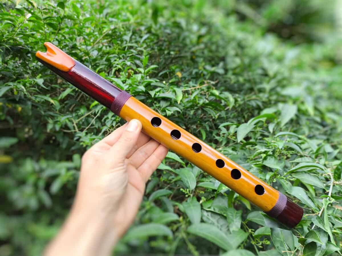 Quena Ashar Bambu Mogno G