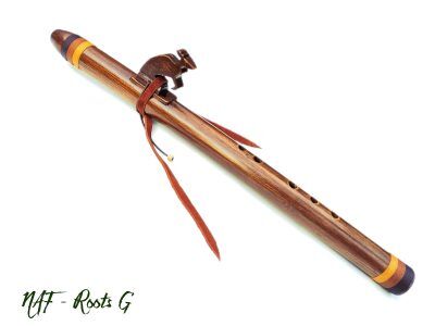Flauta Nativa Ashar - Roots Bambu & Cedro - G
