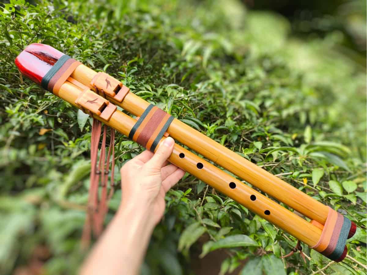 Flauta Nativa Dupla Ashar Em - NAF Drone