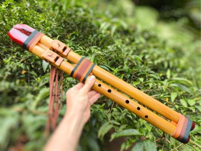 Flauta Nativa Dupla Ashar Em - NAF Drone