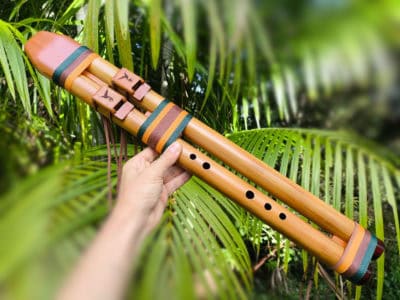 Flauta Nativa Ashar River Cane Dupla E