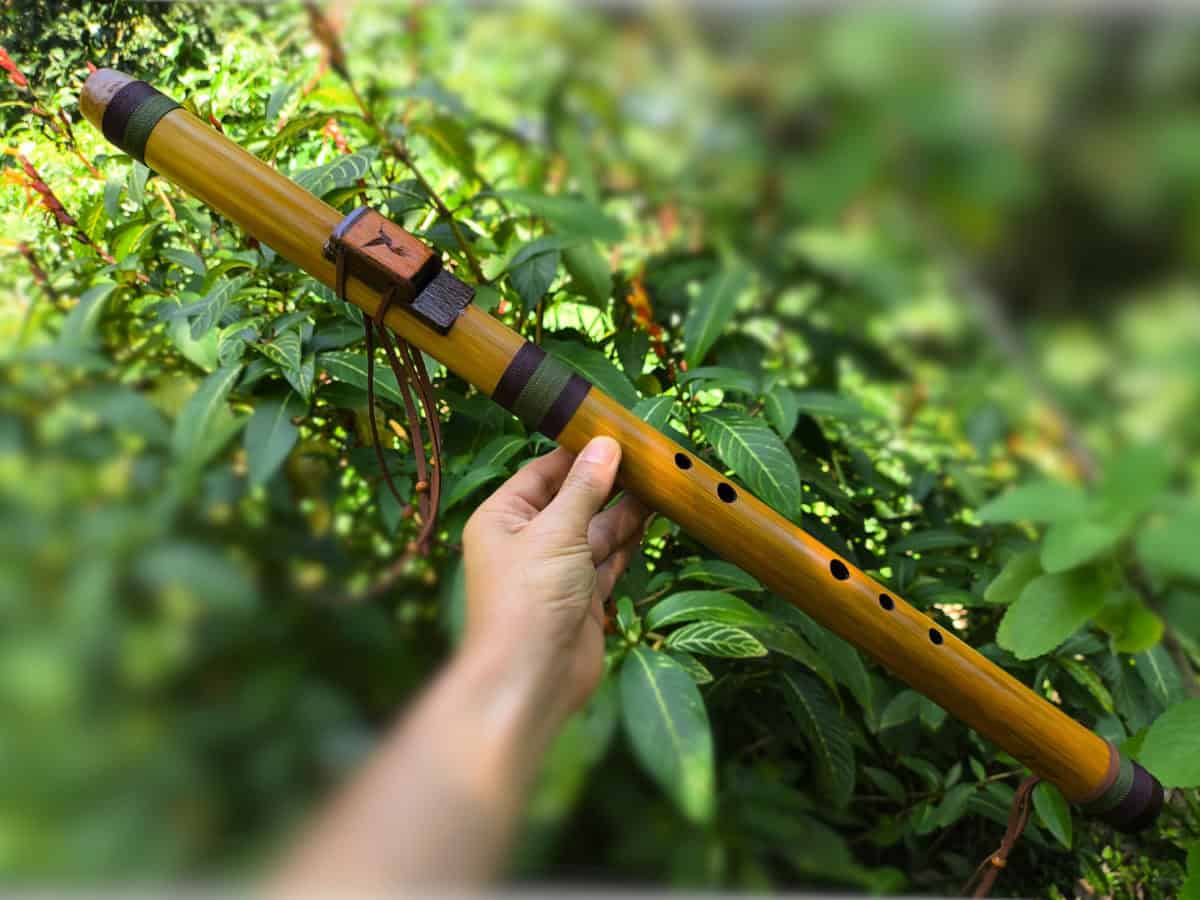 Flauta Estilo Nativa Americana - River Cane -  D# - Imagem 2