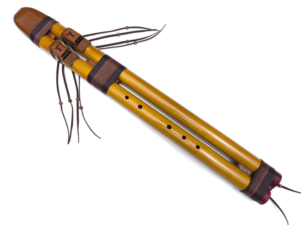 Flauta Estilo Nativa Americana - Série Dupla - River Cane - C# - Imagem 3