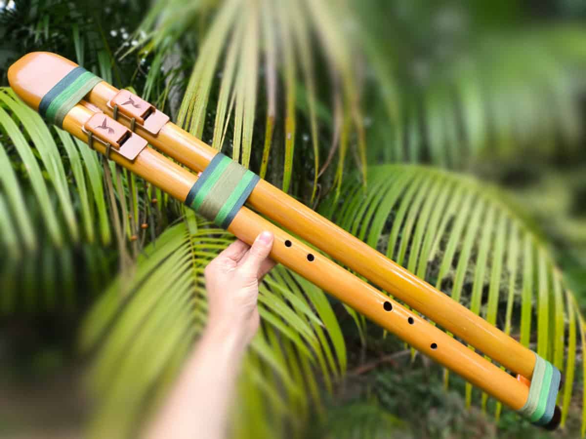 Flauta Nativa Dupla Ashar - A baixo
