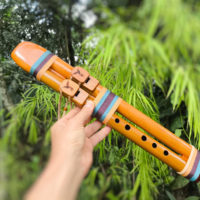 Flauta Estilo Nativa Americana Dupla Drone - Ashar - B