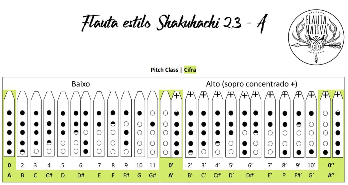 Shakuhachi 2.3 - Flauta de Bambu sem raiz Estilo Shakuhachi - A Baixo 3