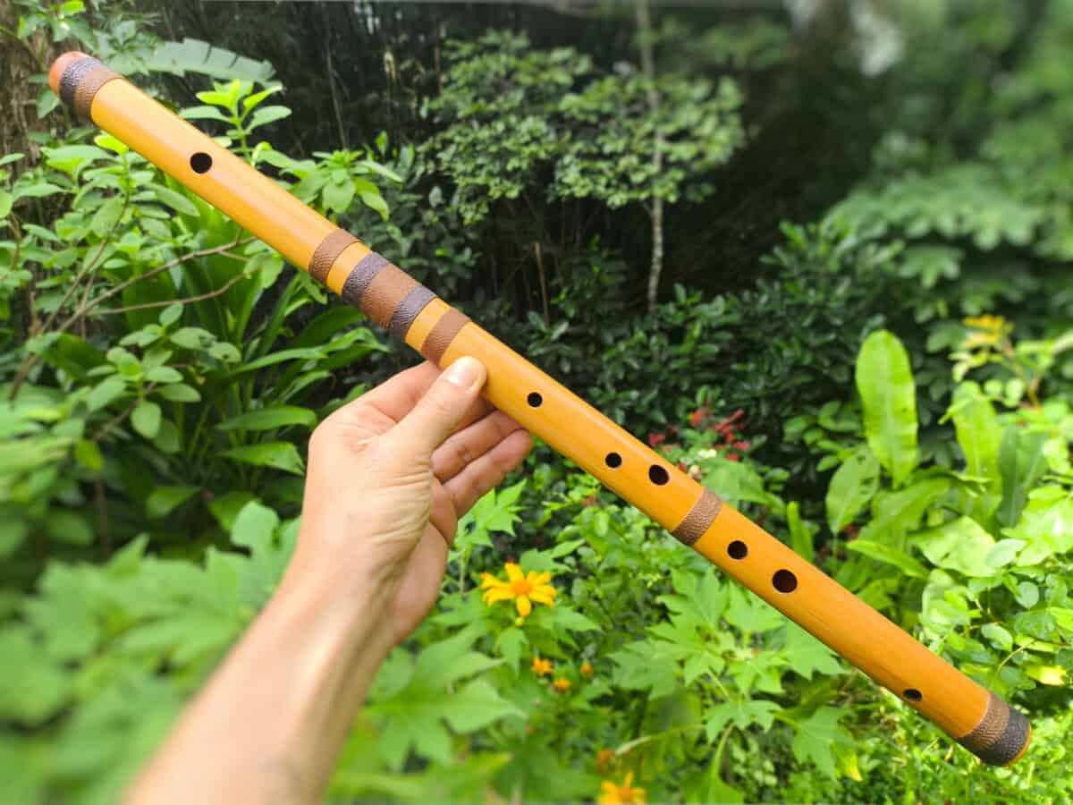 Flauta Al-Bahr - Hijaz E - Bambu Natural - Imagem 2